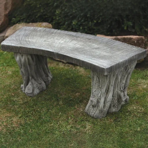 Woodlands Design Stone Garden Bench