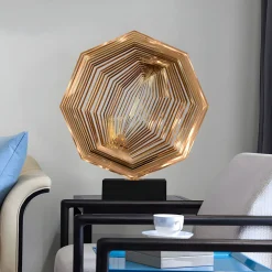 Xenon Grid 70cm Copper Metal Indoor Sculpture