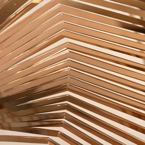 Xenon Grid 70cm Copper Metal Indoor Sculpture