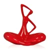 Yoga Grace 25cm Red Resin Indoor Sculpture