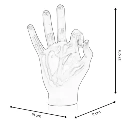 Zen Hand 27cm Gold Resin Indoor Sculpture