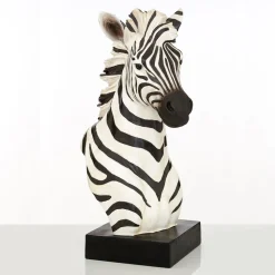 Zen Zebra 54cm Resin Indoor Sculpture